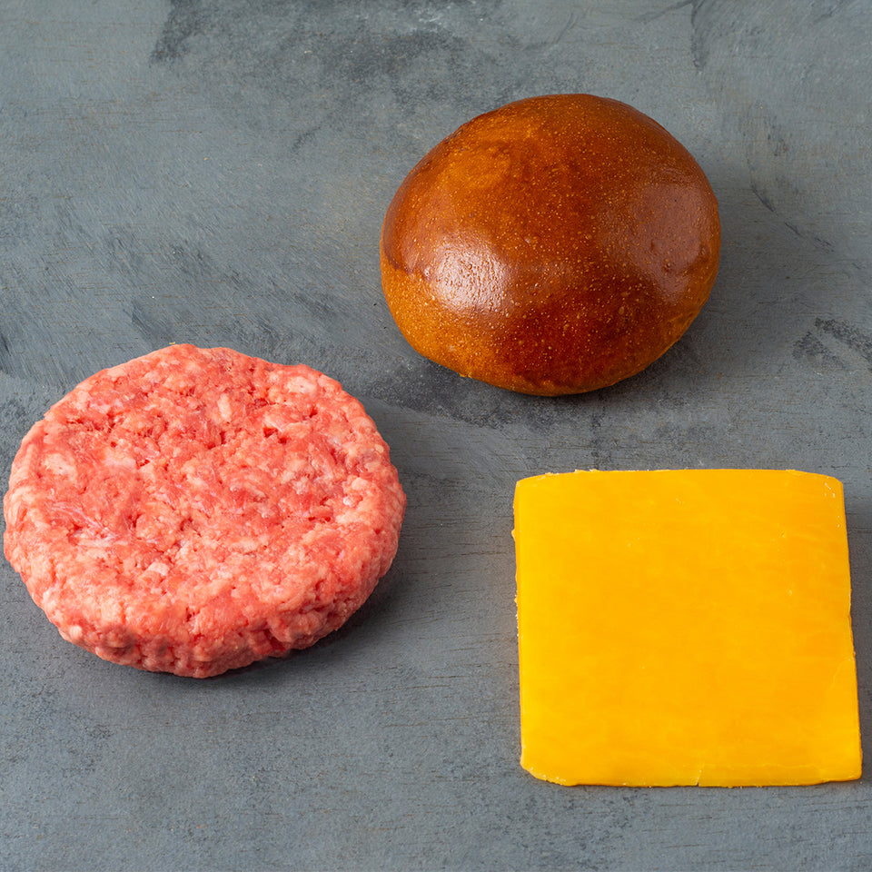 Kit Pão, Carne e Queijo - Burger de Brisket 481 (4 un.)