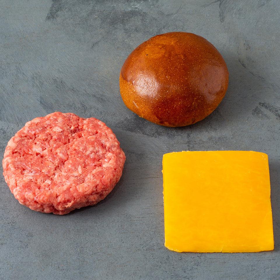 Kit Pão, Carne e Queijo - Burger de Picanha 481 (4 un.)