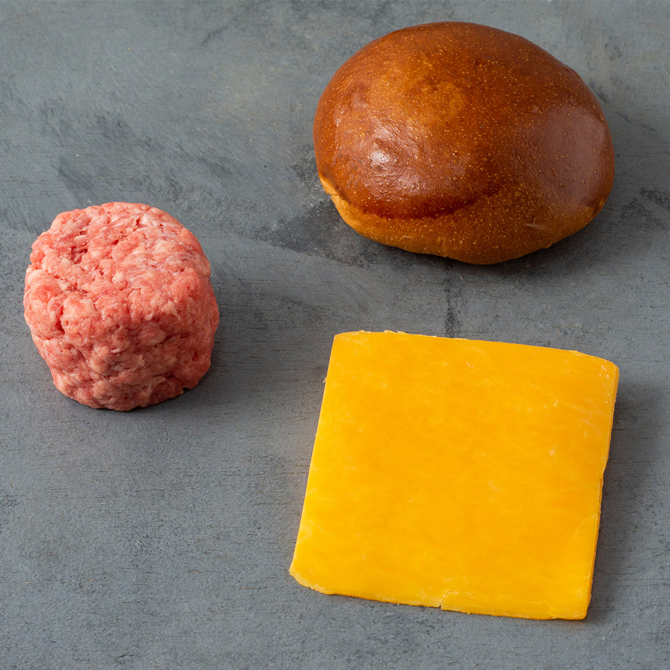 Kit Pão, Carne e Queijo - Burger Smash 481 (4 un.)