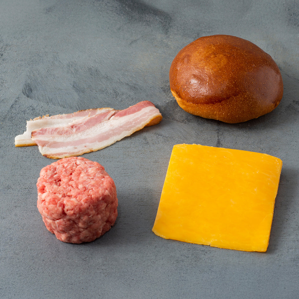 Kit Pão, Carne, Queijo e Bacon - Burger Smash 481 (4 un.)