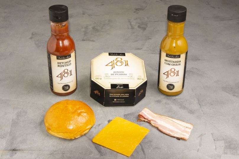 Kit Pão, Carne, Queijo, Bacon, Ketchup e Mostarda - 481 Burger de Picanha