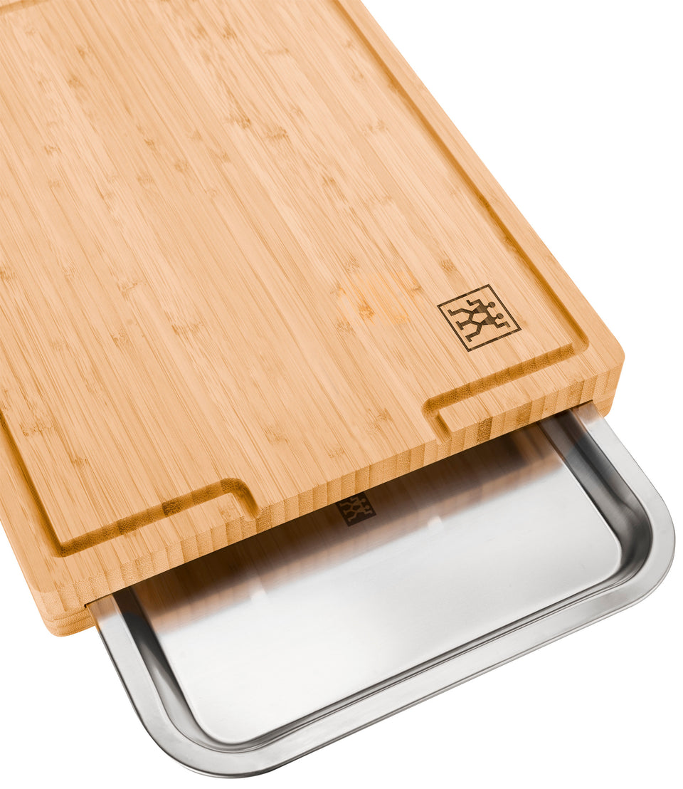 Tábua de corte com gaveta de aço inoxidável Zwilling BBQ