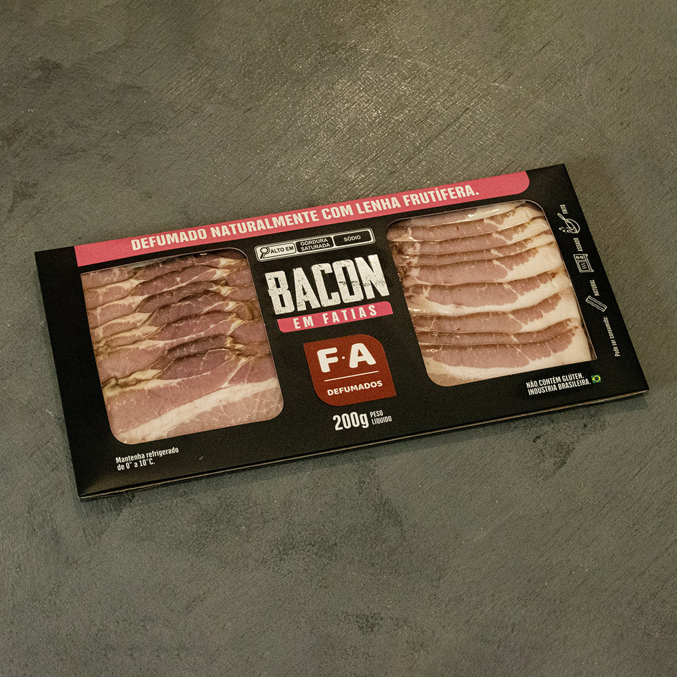 Bacon Defumado em tiras Famiglia Artigianale