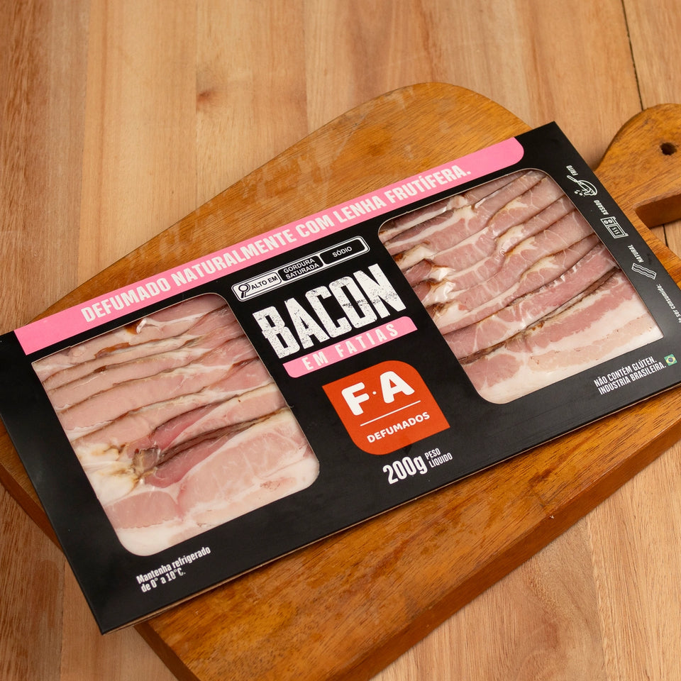 Bacon Defumado em tiras Famiglia Artigianale