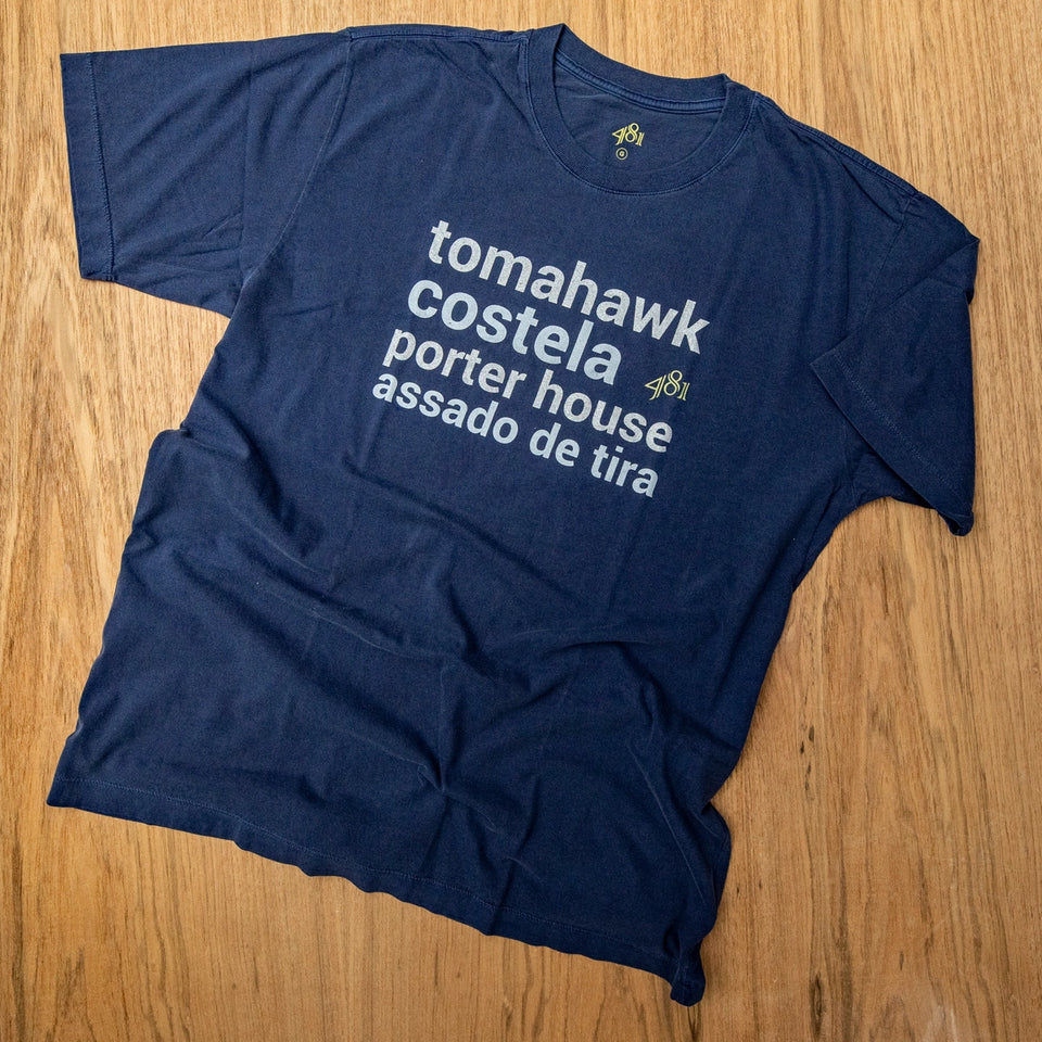 Camiseta 481 - Cortes Com Osso - Azul