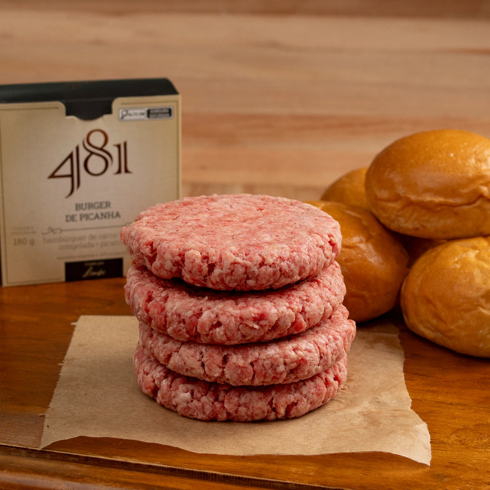 Kit Pão e Carne - Burger de Picanha 481 (4 un.)
