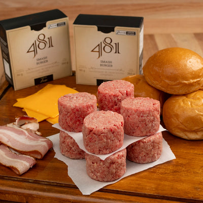 Kit Pão, Carne, Queijo e Bacon - Burger Smash 481 (4 un.)