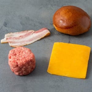 Kit Pão, Carne, Queijo e Bacon - Burger Smash 481 (4 un.)