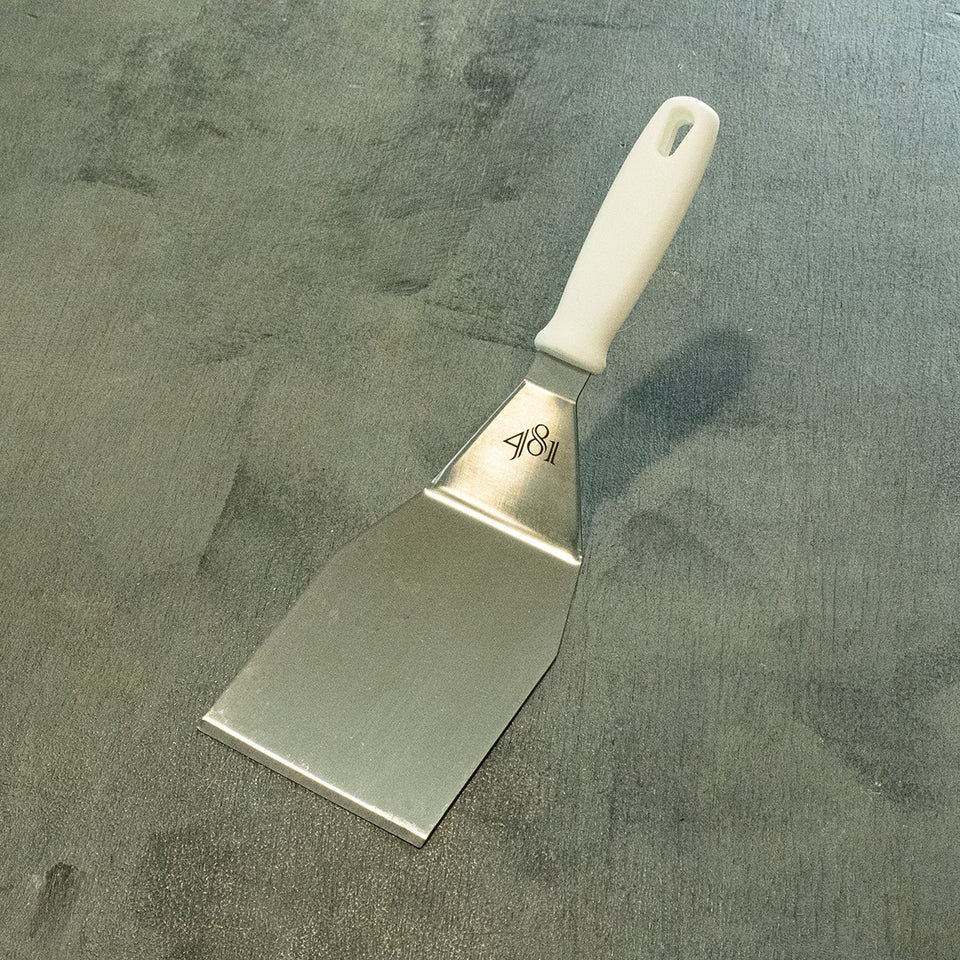 Espátula Inox com degrau para burger