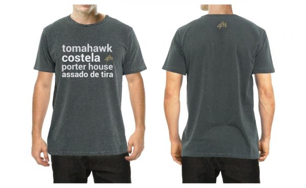 CAMISETA 481 - CORTES COM OSSO - CINZA - Image 2