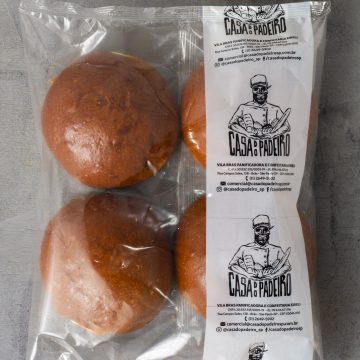 PÃO BRIOCHE (4 UN.) - CONGELADO (Validade de 30 dias após data de fabricação) - SP
